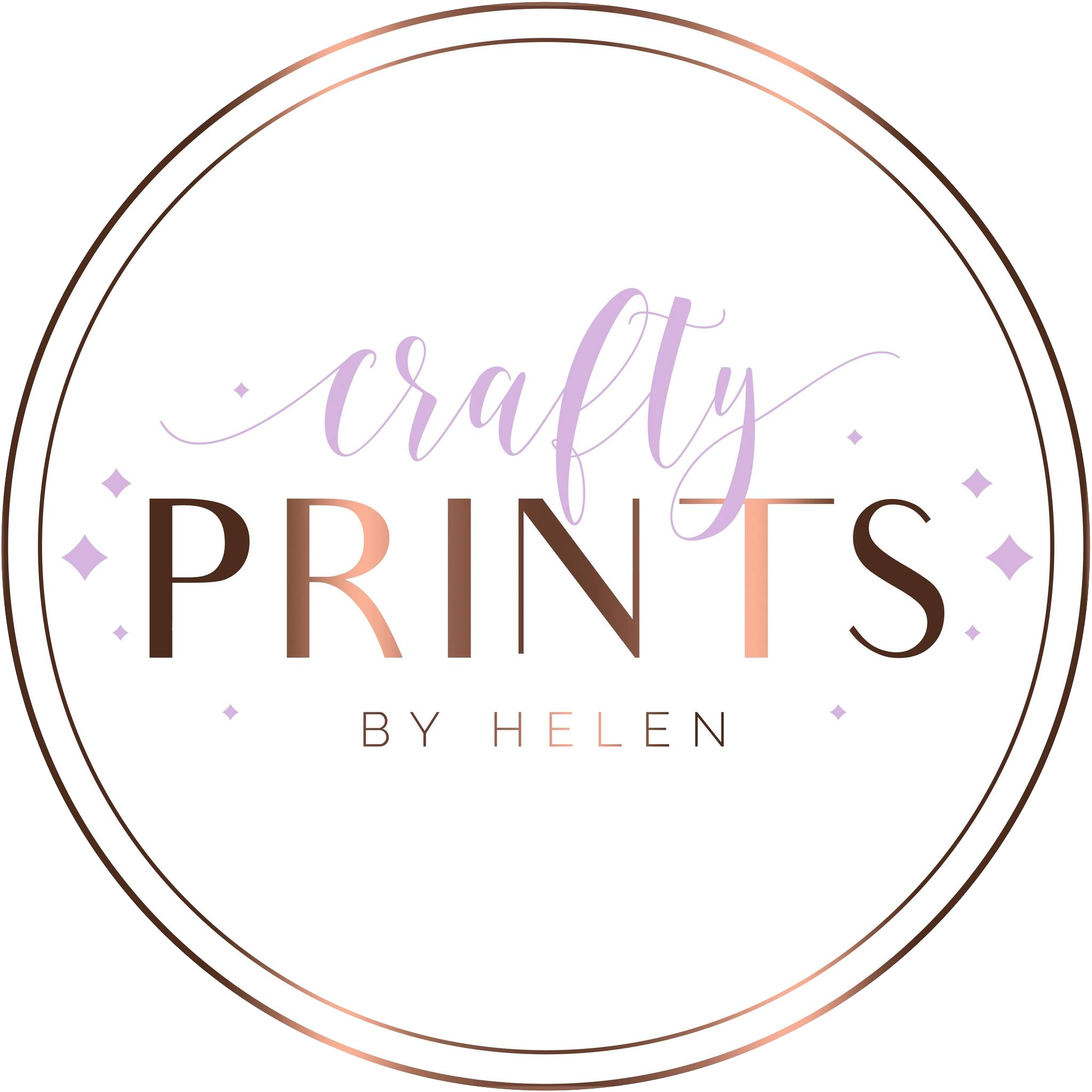 crafty prints by Hellen logo