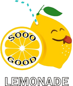 Sooo good lemonade logo